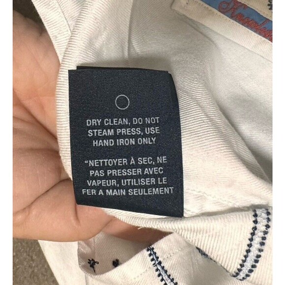 Robert Graham Men’s Large Paisley Button Up Flip Contrast Cuff Art To Wear Shirt - Picture 11 of 14